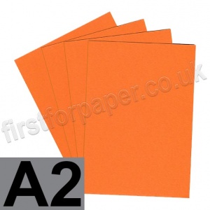 Colorplan, 350gsm,  A2, Mandarin - 25 sheets