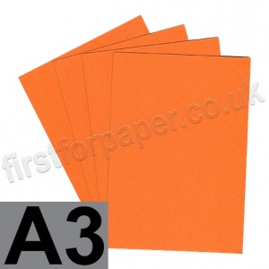 Colorplan, 350gsm,  A3, Mandarin - 50 sheets