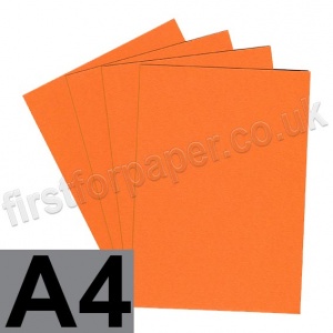 Colorplan, 350gsm,  A4, Mandarin - 100 sheets