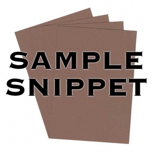 Sample Snippet, Colorplan, 540gsm, Nubuck Brown