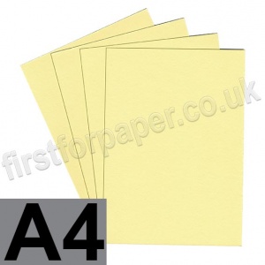 Colorplan, 350gsm,  A4, Sorbet Yellow - 100 sheets