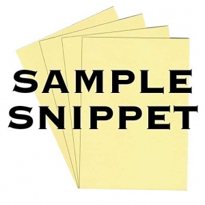 Sample Snippet, Colorplan, 540gsm, Sorbet Yellow