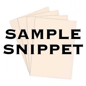 Sample Snippet, Colorplan, 270gsm, Vellum White