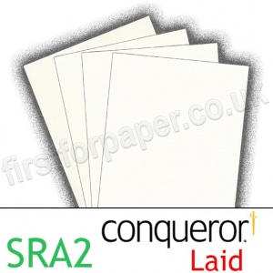Conqueror Textured Laid, 300gsm, SRA2, High White
