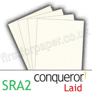 Conqueror Textured Laid, 300gsm, SRA2, Oyster