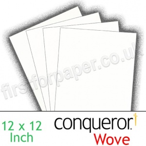 Conqueror Smooth Wove, 160gsm, 305 x 305mm (12 x 12 inch), Brilliant White