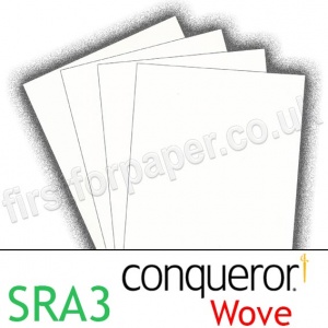 Conqueror Smooth Wove, 120gsm, SRA3, Diamond White