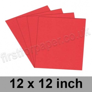Colorset Recycled Card, 270gsm, 305 x 305mm (12 x 12 inch), Chilli