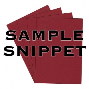 Sample Snippet, Colorset, 350gsm, Crimson