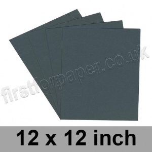 Colorset Recycled Card, 350gsm, 305 x 305mm (12 x 12 inch), Dark Grey