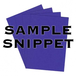 Sample Snippet, Colorset, 120gsm, Indigo