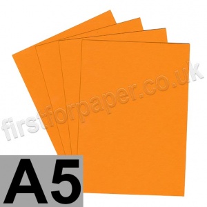 Colorset Recycled Card, 350gsm,  A5, Mango