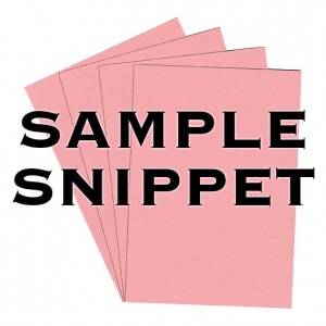 Sample Snippet, Colorset, 350gsm, Pink Ice