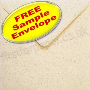 Sample Abbey, Fleck Sand Recycled Envelope, 155 x 155mm