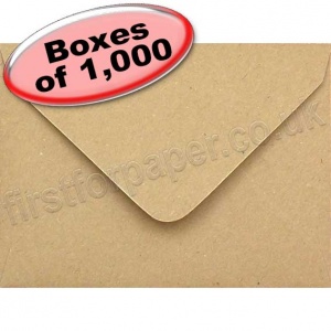 Abbey, Fleck Kraft Recycled Envelope, C7 (82 x 113mm) - 1,000 Envelopes