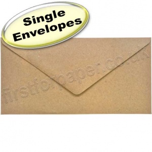 Abbey, Fleck Kraft Recycled Envelope, DL (110 x 220mm)