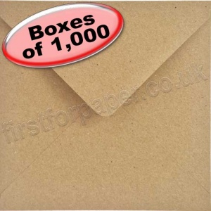 Abbey, Fleck Kraft Recycled Envelope, 146 x 146mm - 1,000 Envelopes