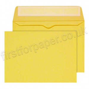 Calypso Colour Envelopes, Peel & Seal, C6 (114 x 162mm), Golden Yellow - Box of 500