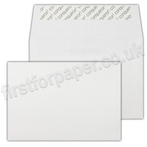 Conqueror Texture Laid Envelopes, C6 (114 x 162mm) Brilliant White- Box of 500