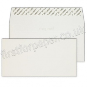 Conqueror Texture Laid Envelopes, DL (110 x 220mm) High White - Box of 500