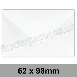 Krystal Translucent Plain Envelope, 62 x 98mm - 100 Envelopes