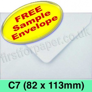 Sample Rapid Recycled Envelope, C7 (82 x 113mm), White