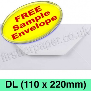 Sample Rapid Recycled Envelope, DL (110 x 220mm), White