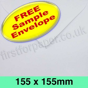 Sample Rapid Recycled Envelope, 155 x 155mm, White