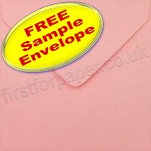 Sample Spectrum Envelope, 130 x 130mm, Pastel Pink