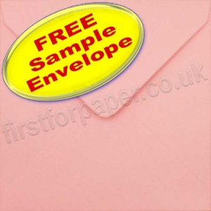 Sample Spectrum Envelope, 155 x 155mm, Pastel Pink