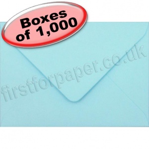 Spectrum Greetings Card Envelope, C6 (114 x 162mm), Pastel Blue - 1,000 Envelopes