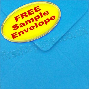 Sample Spectrum Envelope, 130 x 130mm, Kingfisher Blue
