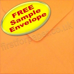 Sample Spectrum Envelope, 130 x 130mm, Orange
