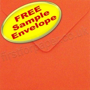 Sample Spectrum Envelope, 130 x 130mm, Poppy Red