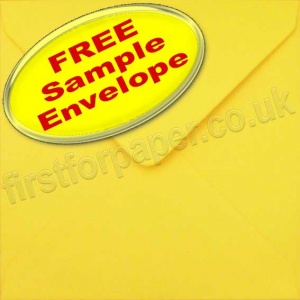 Sample Spectrum Envelope, 155 x 155mm, Golden Yellow