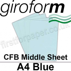 Giroform Carbonless NCR, CFB86, Middle Sheet, A4, 86gsm Blue - 500 Sheets