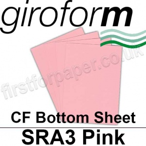 Giroform Carbonless NCR, CF80, Bottom Sheet, SRA3, 80gsm Pink - 500 Sheets