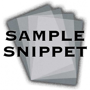 Sample Snippet, Signal, Plain Translucent (Clear Vellum) 200gsm