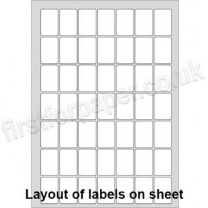 PCL Labels, Permanent Adhesive, White, 25 x 38mm - 200 sheets per box
