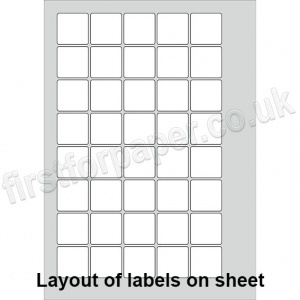 PCL Labels, Permanent Adhesive, White, 31 x 31mm - 200 sheets per box