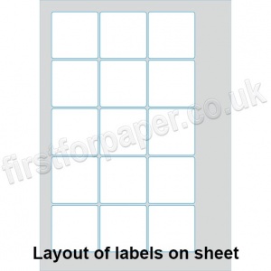 PCL Labels, Permanent Adhesive, White, 51 x 51mm - 200 sheets per box