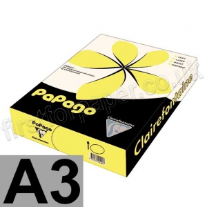 Papago, 80gsm, A3, Intensive Yellow - 2,500 sheets
