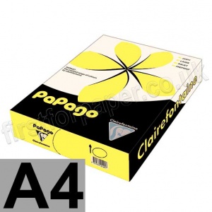 Papago, 80gsm, A4, Fluorescent Yellow - 2,500 sheets