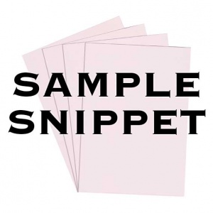 Sample Snippet, Rapid Colour, 240gsm, Blush Pink