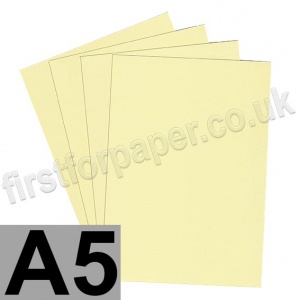 Rapid Colour Card, 225gsm,  A5, Bunting Yellow