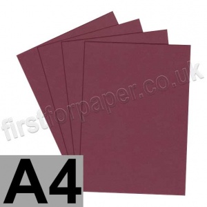 Rapid Colour Card, 250gsm, A4, Burgundy