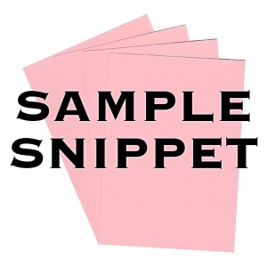 Sample Snippet, Rapid Colour, 240gsm, Candy Floss Pink