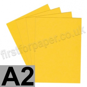 Rapid Colour Card, 160gsm,  A2, Goldcrest Yellow