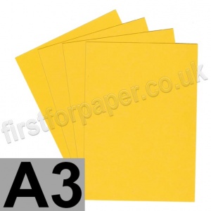 Rapid Colour Card, 225gsm,  A3, Goldcrest Yellow