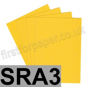 Rapid Colour Card, 160gsm,  SRA3, Goldcrest Yellow